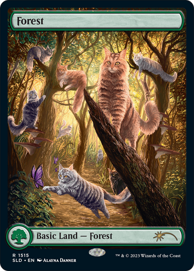 Forest (1515) [Secret Lair Commander Deck: Raining Cats and Dogs] | Shuffle n Cut Hobbies & Games