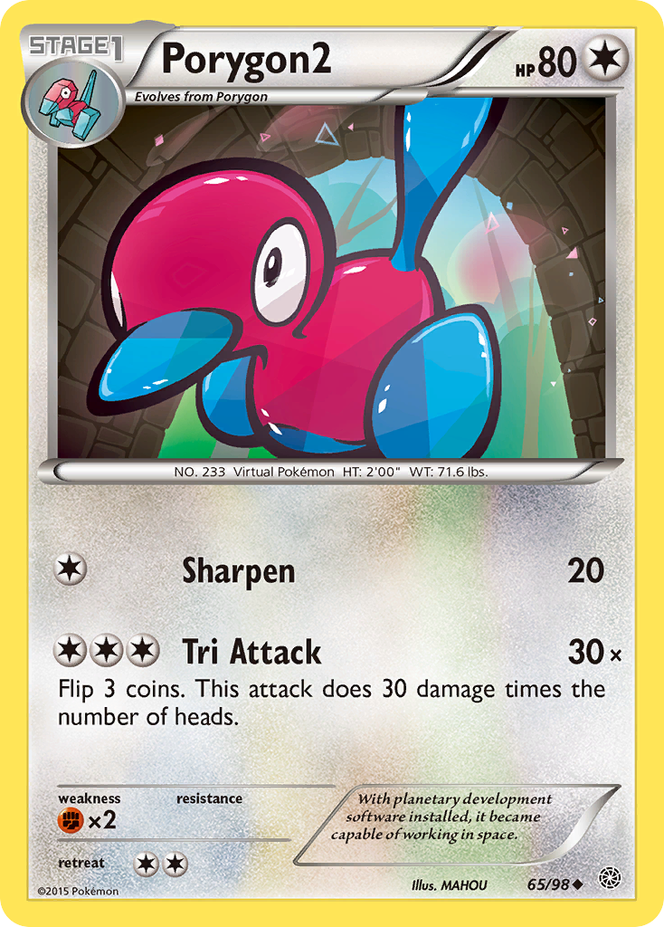 Porygon2 (65/98) [XY: Ancient Origins] | Shuffle n Cut Hobbies & Games