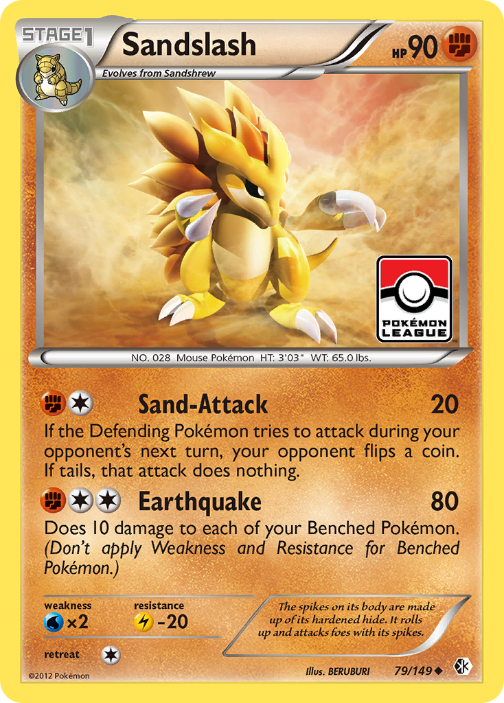 Sandslash (79/149) [Black & White: Boundaries Crossed] | Shuffle n Cut Hobbies & Games