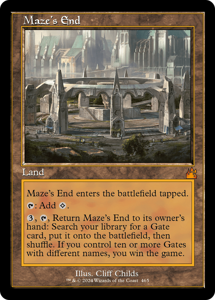 Maze's End (Retro Frame) [Ravnica Remastered] | Shuffle n Cut Hobbies & Games