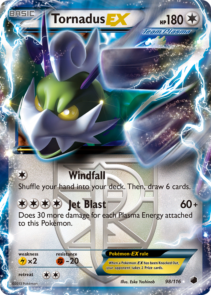 Tornadus EX (98/116) [Black & White: Plasma Freeze] | Shuffle n Cut Hobbies & Games