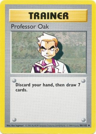 Professor Oak (88/102) [Base Set Shadowless Unlimited] | Shuffle n Cut Hobbies & Games