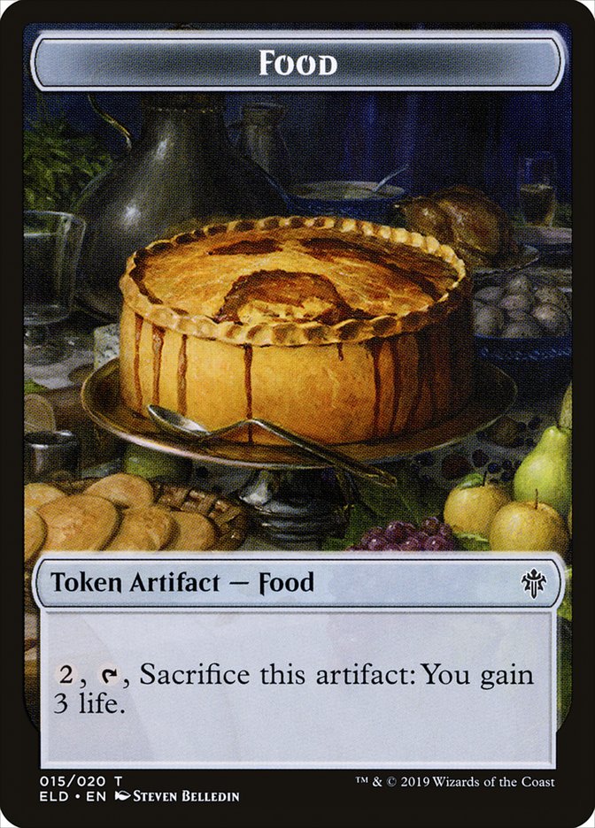 Rat // Food (15) Double-Sided Token [Throne of Eldraine Tokens] | Shuffle n Cut Hobbies & Games