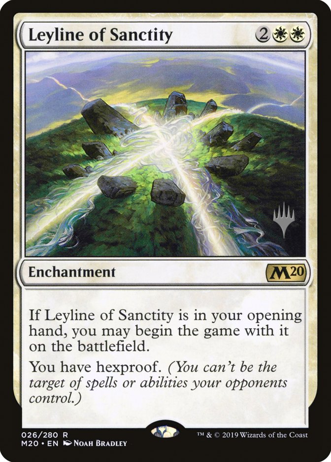 Leyline of Sanctity (Promo Pack) [Core Set 2020 Promos] | Shuffle n Cut Hobbies & Games