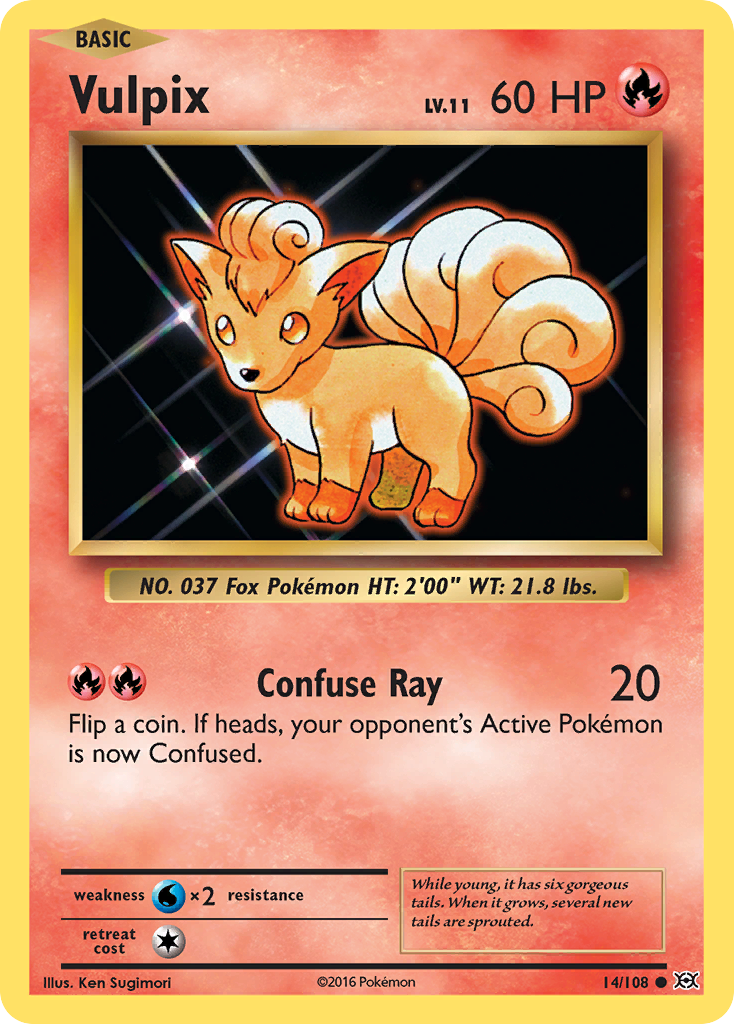 Vulpix (14/108) [XY: Evolutions] | Shuffle n Cut Hobbies & Games