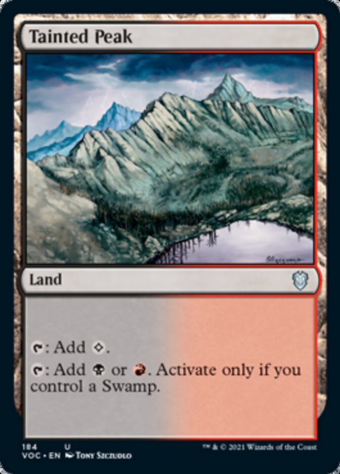 Tainted Peak [Innistrad: Crimson Vow Commander] | Shuffle n Cut Hobbies & Games