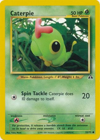 Caterpie (53/75) [Neo Discovery Unlimited] | Shuffle n Cut Hobbies & Games