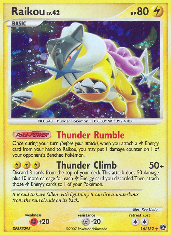 Raikou (16/132) [Diamond & Pearl: Secret Wonders] | Shuffle n Cut Hobbies & Games