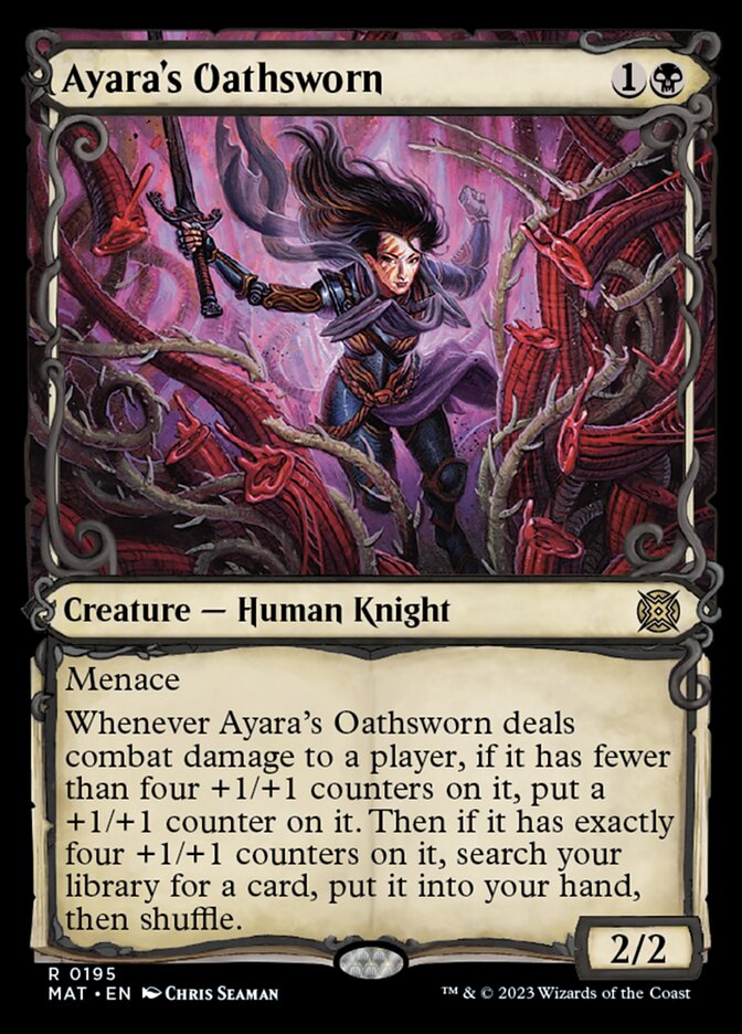 Ayara's Oathsworn (Showcase Halo Foil) [March of the Machine: The Aftermath] | Shuffle n Cut Hobbies & Games