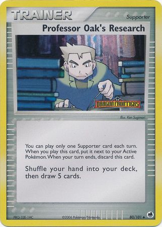 Professor Oak's Research (80/101) (Stamped) [EX: Dragon Frontiers] | Shuffle n Cut Hobbies & Games