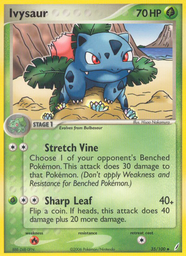 Ivysaur (35/100) [EX: Crystal Guardians] | Shuffle n Cut Hobbies & Games