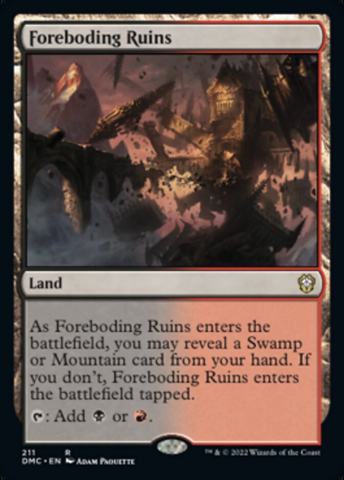 Foreboding Ruins [Dominaria United Commander] | Shuffle n Cut Hobbies & Games