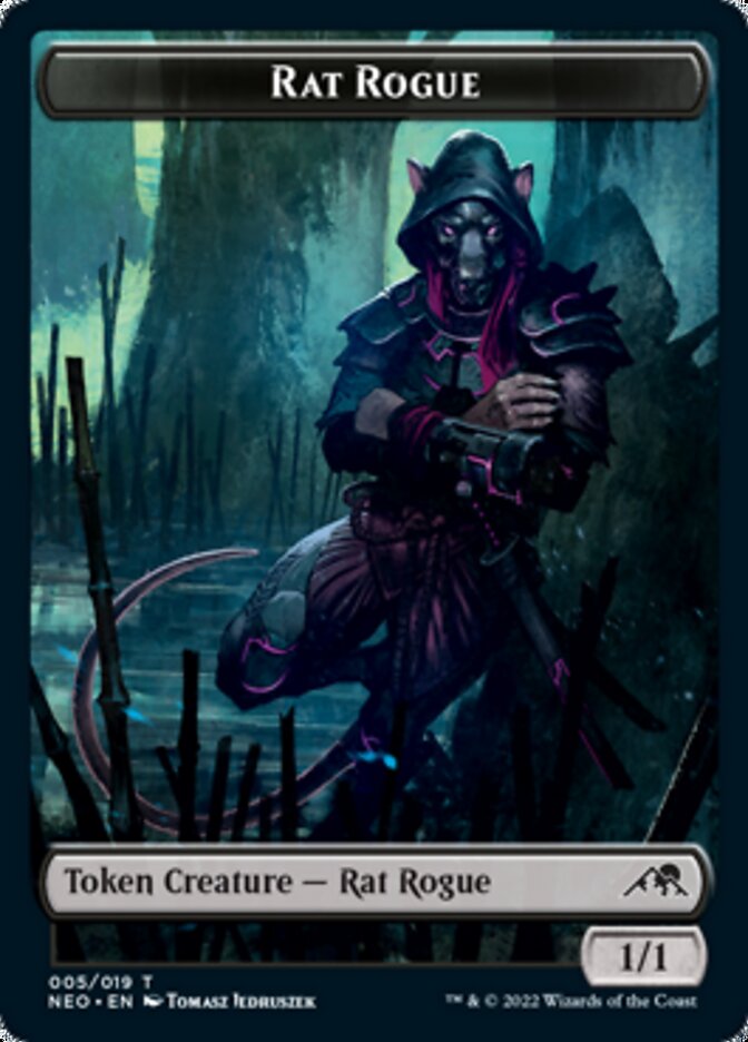 Rat Rogue Token [Kamigawa: Neon Dynasty Tokens] | Shuffle n Cut Hobbies & Games