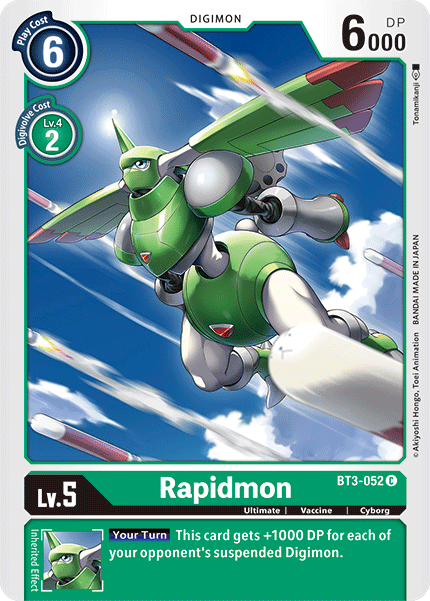 Rapidmon [BT3-052] [Release Special Booster Ver.1.5] | Shuffle n Cut Hobbies & Games