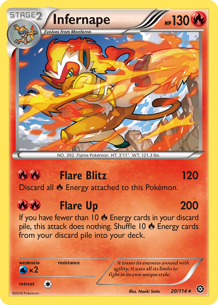 Infernape (20/114) [XY: Steam Siege] | Shuffle n Cut Hobbies & Games