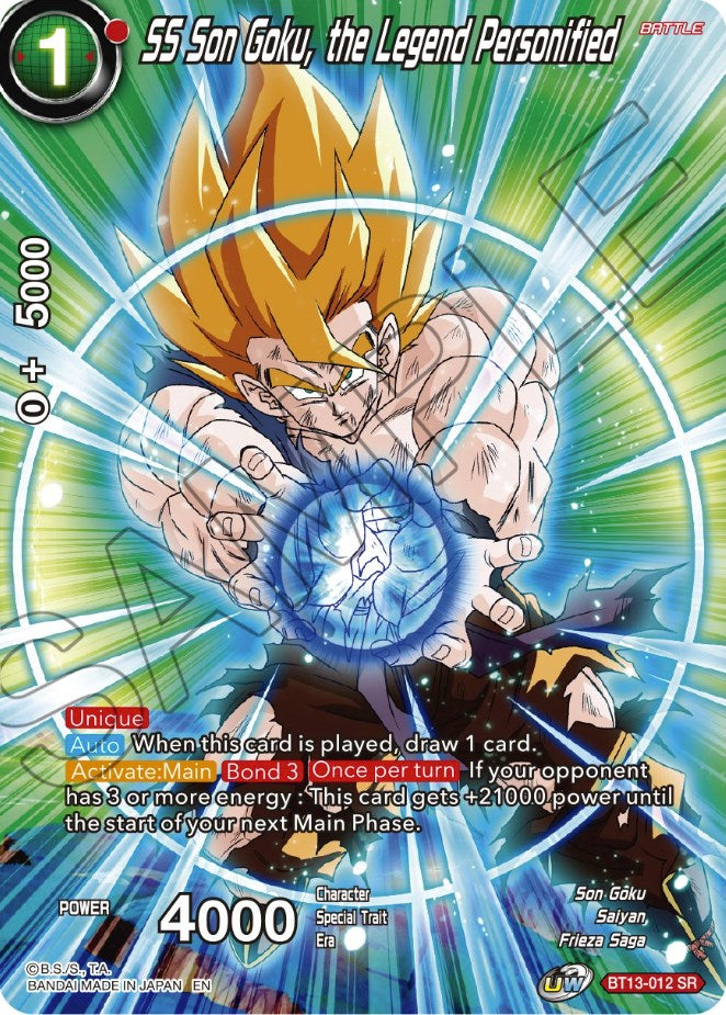 SS Son Goku, the Legend Personified (BT13-012) [Theme Selection: History of Son Goku] | Shuffle n Cut Hobbies & Games