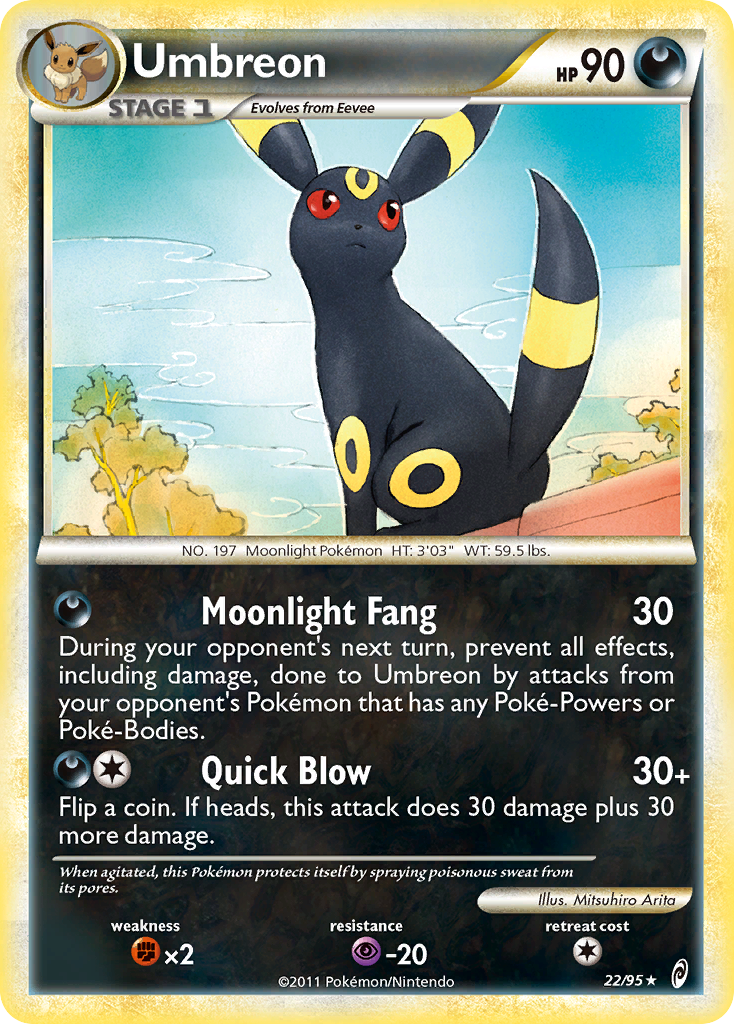 Umbreon (22/95) [HeartGold & SoulSilver: Call of Legends] | Shuffle n Cut Hobbies & Games