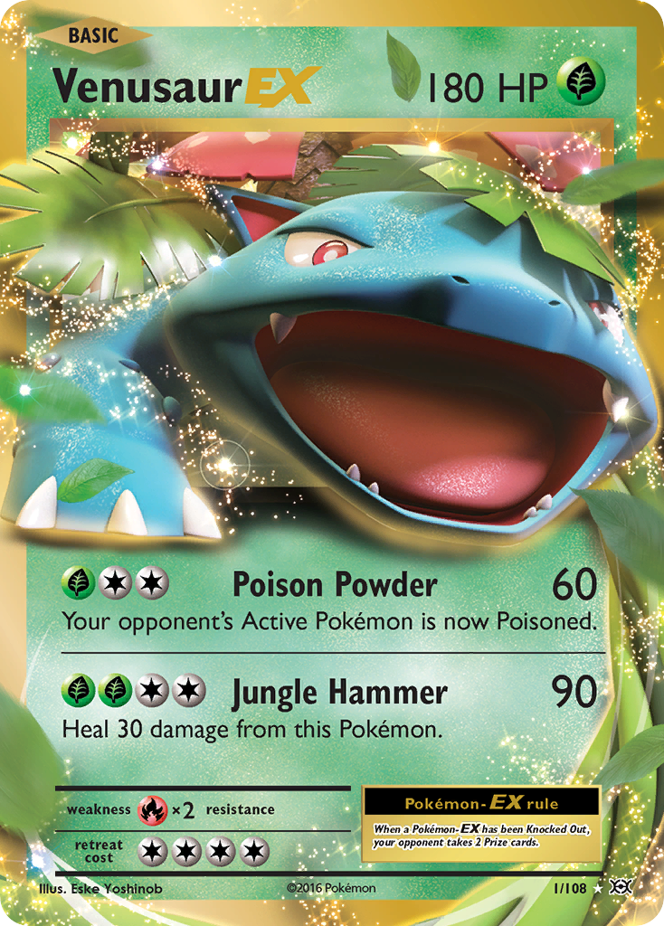 Venusaur EX (1/108) [XY: Evolutions] | Shuffle n Cut Hobbies & Games