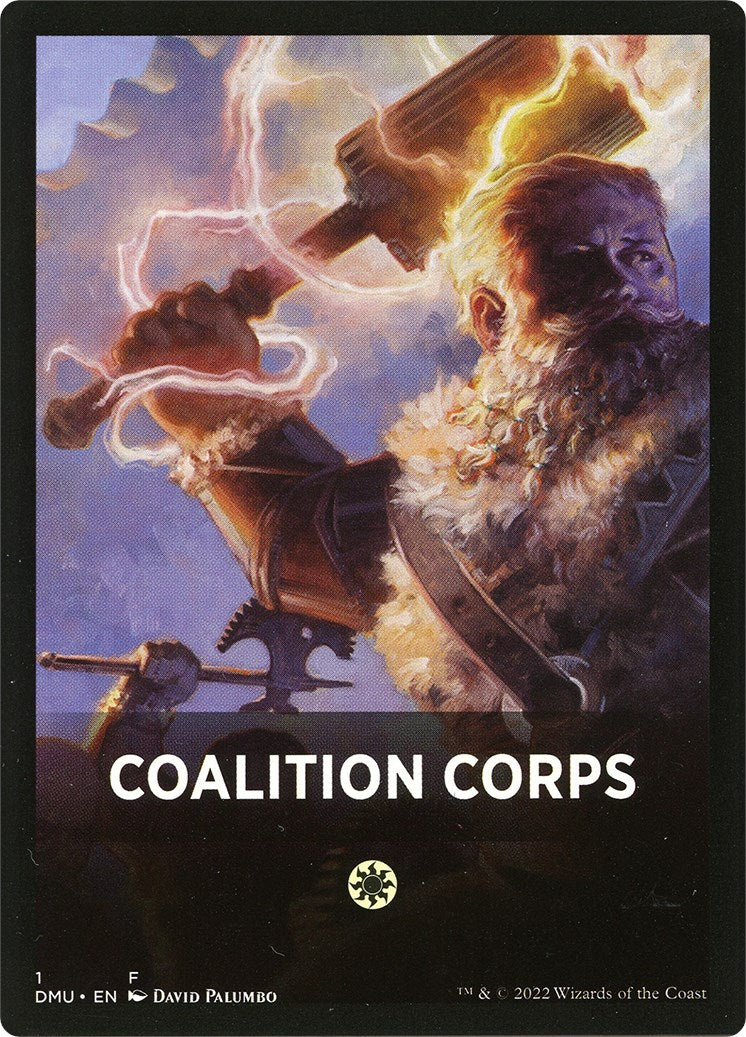 Coalition Corps Theme Card [Dominaria United Tokens] | Shuffle n Cut Hobbies & Games