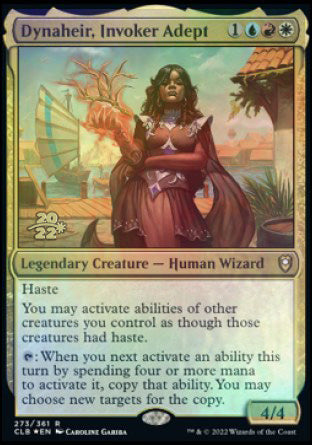 Dynaheir, Invoker Adept [Commander Legends: Battle for Baldur's Gate Prerelease Promos] | Shuffle n Cut Hobbies & Games