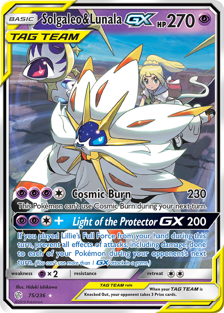 Solgaleo & Lunala GX (75/236) [Sun & Moon: Cosmic Eclipse] | Shuffle n Cut Hobbies & Games