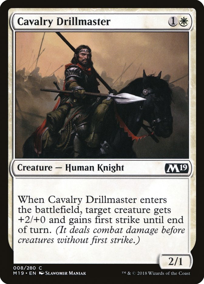 Cavalry Drillmaster [Core Set 2019] | Shuffle n Cut Hobbies & Games