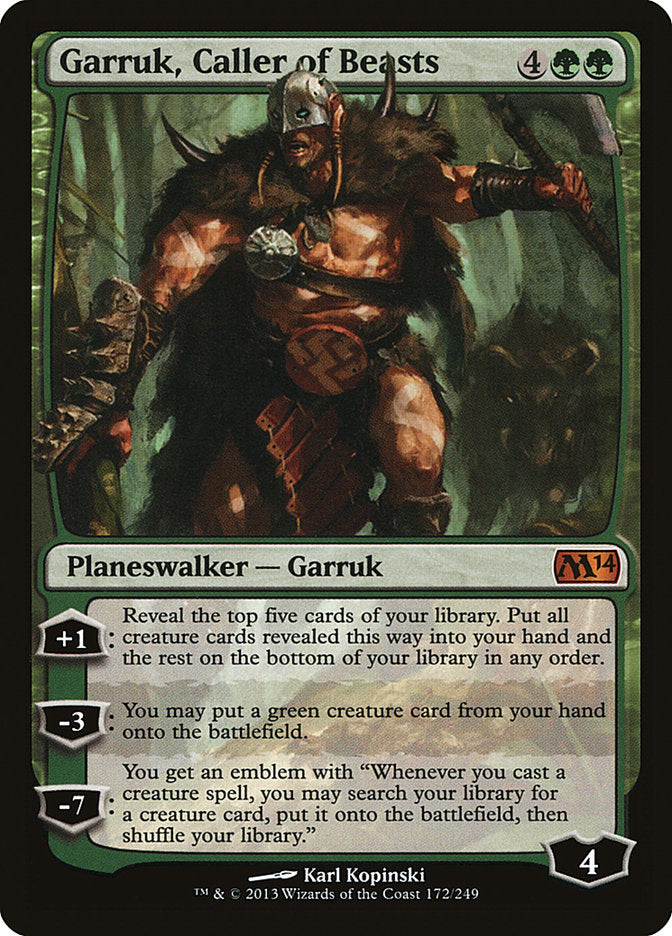 Garruk, Caller of Beasts [Magic 2014] | Shuffle n Cut Hobbies & Games