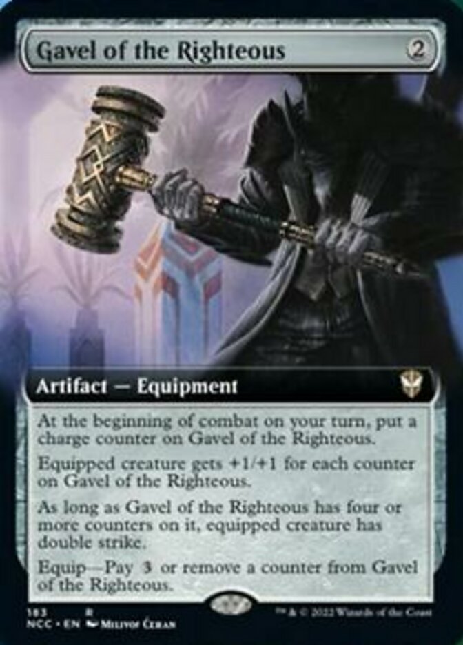 Gavel of the Righteous (Extended Art) [Streets of New Capenna Commander] | Shuffle n Cut Hobbies & Games