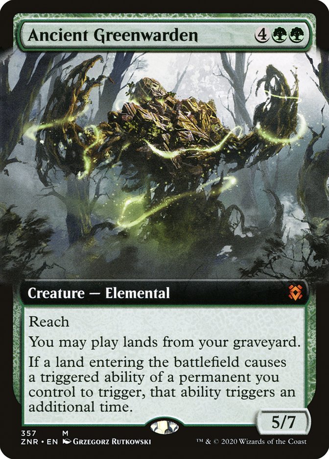 Ancient Greenwarden (Extended Art) [Zendikar Rising] | Shuffle n Cut Hobbies & Games