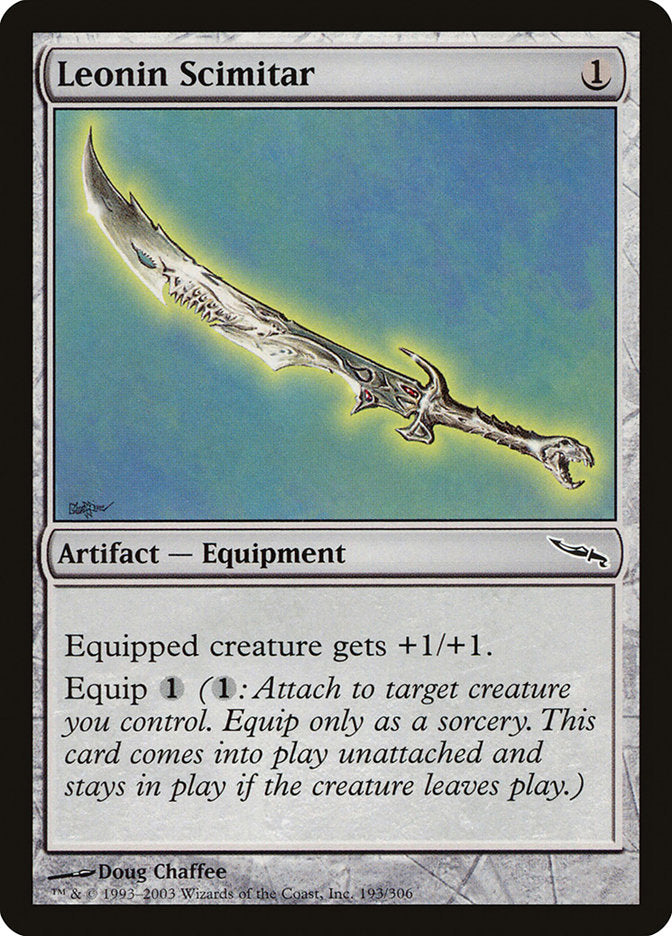 Leonin Scimitar [Mirrodin] | Shuffle n Cut Hobbies & Games