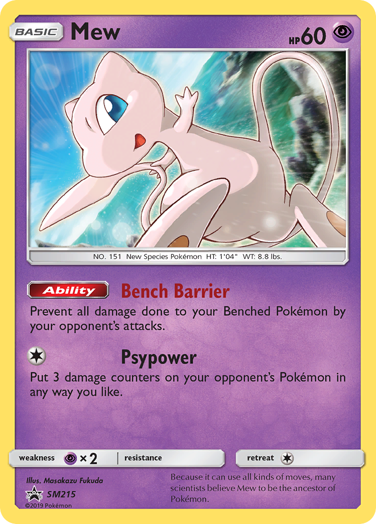 Mew (SM215) [Sun & Moon: Black Star Promos] | Shuffle n Cut Hobbies & Games