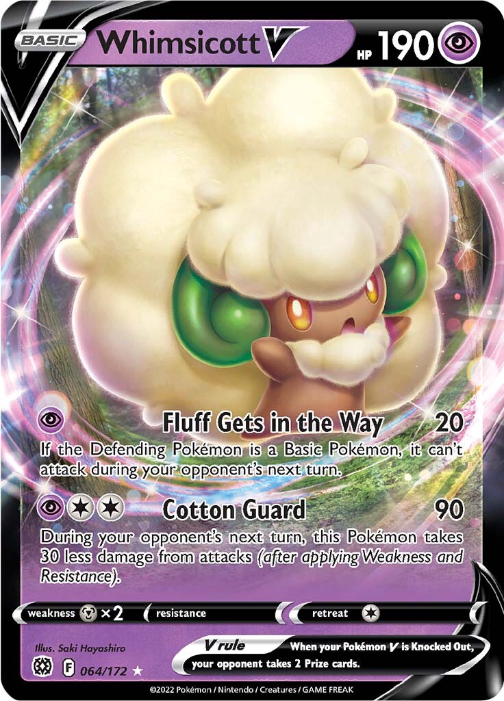 Whimsicott V (064/172) [Sword & Shield: Brilliant Stars] | Shuffle n Cut Hobbies & Games