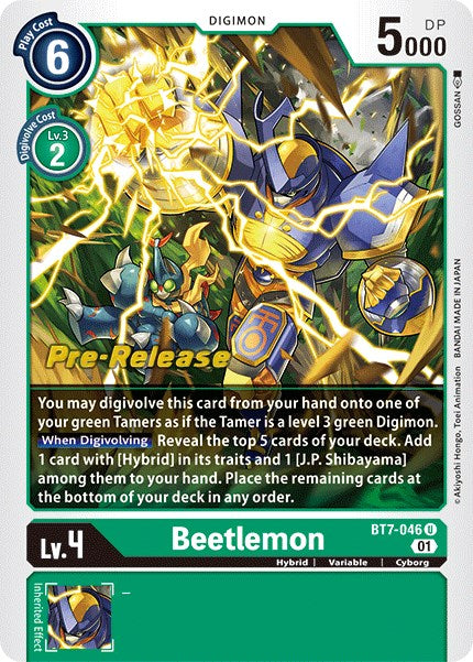 Beetlemon [BT7-046] [Next Adventure Pre-Release Cards] | Shuffle n Cut Hobbies & Games