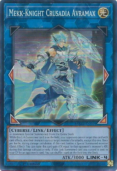 Mekk-Knight Crusadia Avramax [MAZE-EN054] Super Rare | Shuffle n Cut Hobbies & Games