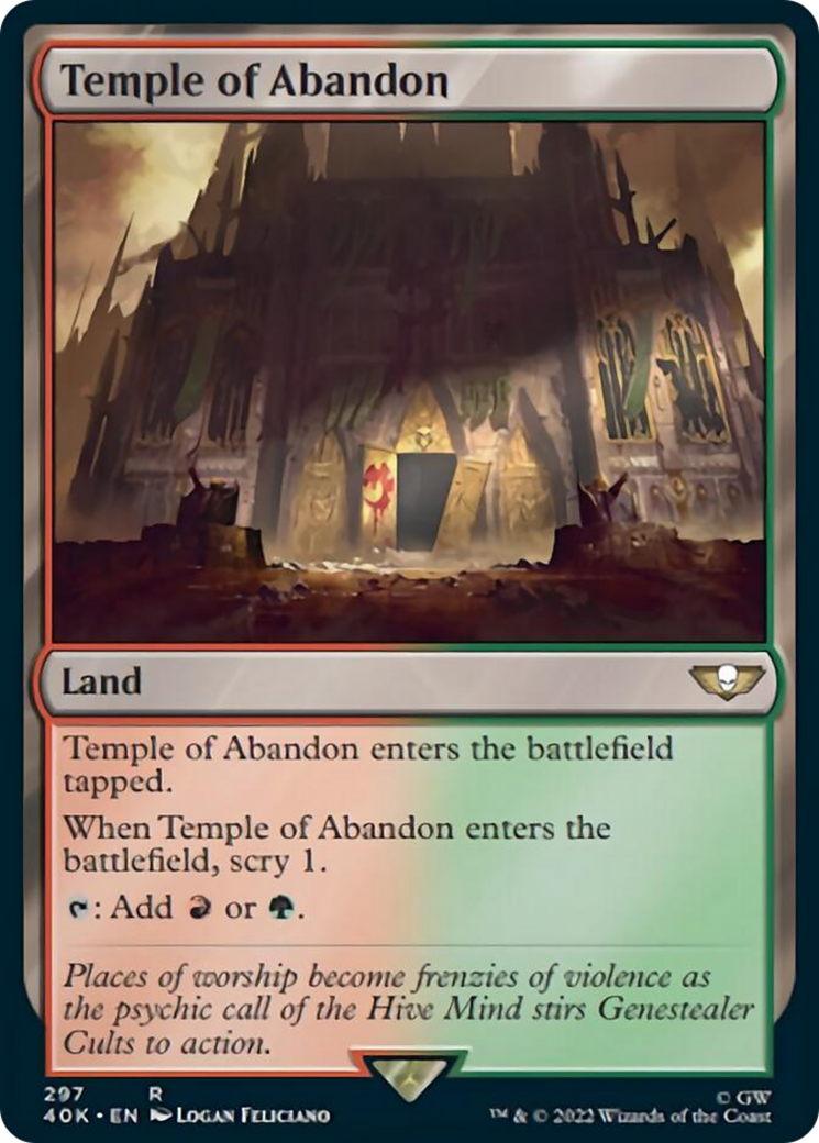 Temple of Abandon (Surge Foil) [Warhammer 40,000] | Shuffle n Cut Hobbies & Games