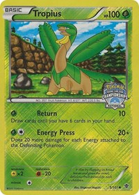 Tropius (5/101) (National Championship Promo) [Black & White: Plasma Blast] | Shuffle n Cut Hobbies & Games