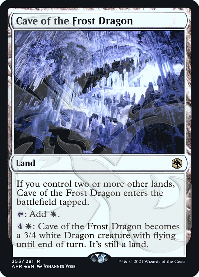 Cave of the Frost Dragon (Ampersand Promo) [Dungeons & Dragons: Adventures in the Forgotten Realms Promos] | Shuffle n Cut Hobbies & Games