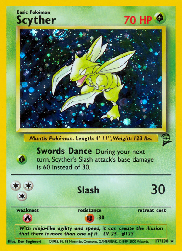 Scyther (17/130) [Base Set 2] | Shuffle n Cut Hobbies & Games