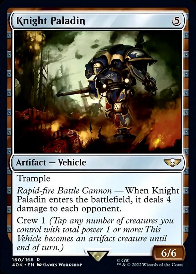 Knight Paladin (Surge Foil) [Warhammer 40,000] | Shuffle n Cut Hobbies & Games