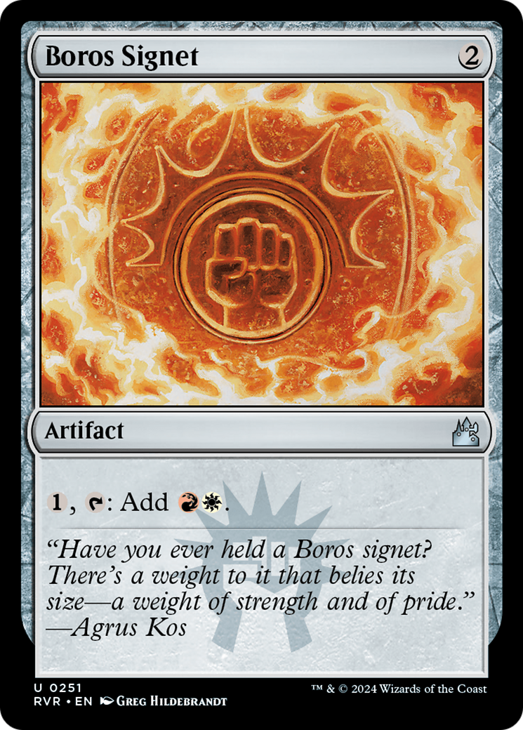 Boros Signet [Ravnica Remastered] | Shuffle n Cut Hobbies & Games