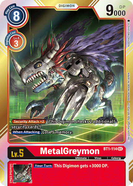 MetalGreymon [BT1-114] [Release Special Booster Ver.1.0] | Shuffle n Cut Hobbies & Games