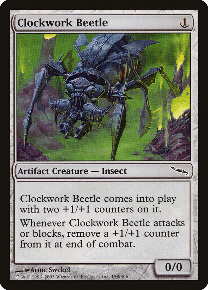 Clockwork Beetle [Mirrodin] | Shuffle n Cut Hobbies & Games