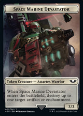 Soldier (002) // Space Marine Devastator Double-Sided Token [Warhammer 40,000 Tokens] | Shuffle n Cut Hobbies & Games