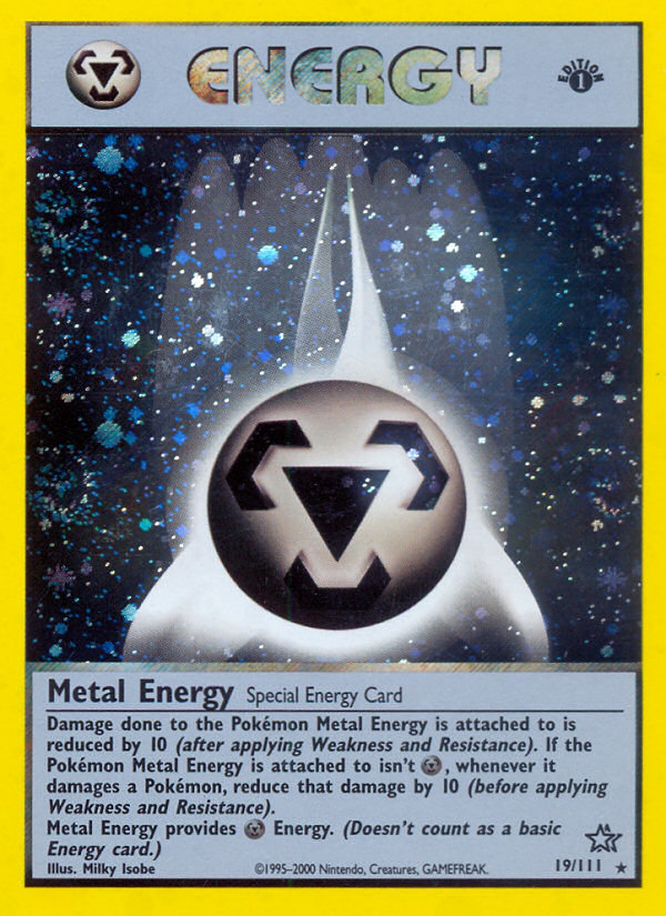 Metal Energy (19/111) [Neo Genesis 1st Edition] | Shuffle n Cut Hobbies & Games