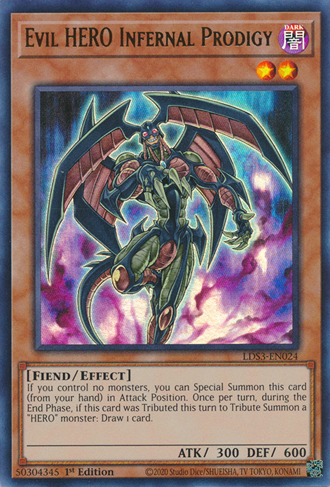 Evil HERO Infernal Prodigy [LDS3-EN024] Ultra Rare | Shuffle n Cut Hobbies & Games