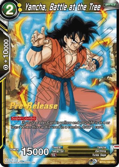 Yamcha, Battle at the Tree (BT15-102) [Saiyan Showdown Prerelease Promos] | Shuffle n Cut Hobbies & Games