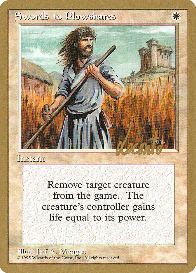 Swords to Plowshares (Michael Loconto) [Pro Tour Collector Set] | Shuffle n Cut Hobbies & Games