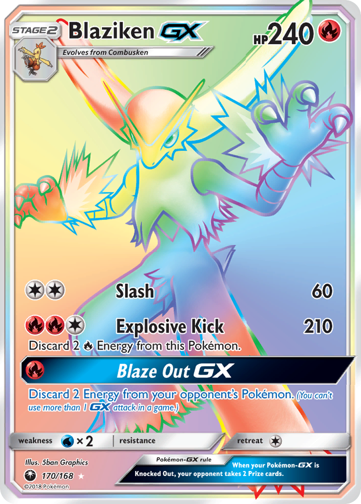 Blaziken GX (170/168) [Sun & Moon: Celestial Storm] | Shuffle n Cut Hobbies & Games