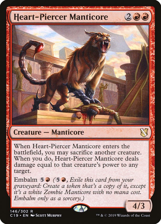 Heart-Piercer Manticore [Commander 2019] | Shuffle n Cut Hobbies & Games