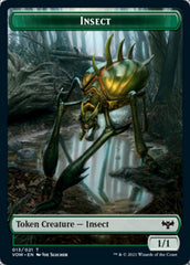 Insect // Dragon Illusion Double-Sided Token [Innistrad: Crimson Vow Tokens] | Shuffle n Cut Hobbies & Games